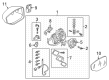 Diagram for Audi e-tron GT Side View Mirrors - 4J3-857-409-D-9B9