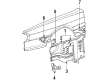 Diagram for Audi Coupe Battery Trays - 321-809-353-B