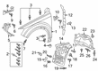 Diagram for Audi Fender Splash Shield - 4M8-821-192-D