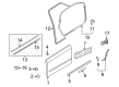 Diagram for Audi A4 Door Moldings - 8E0-853-765-A