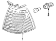 Diagram for Audi Coupe Quattro Side Marker Lights - 893-941-626