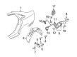 Diagram for Audi Fuel Door Release Cable - 4F0-862-165-A