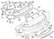 Diagram for Audi TT Quattro Bumper - 8J0-807-303-GRU