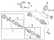 Diagram for Audi Q7 CV Joint - 8W0-498-103-B