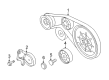 Diagram for Audi Belt Tensioner Bolt - N-910-575-01