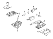 Diagram for Audi Automatic Transmission Shift Levers - 8E0-711-055-H