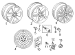 Diagram for 2018 Audi A6 Alloy Wheels - 4G0-601-025-BD