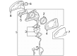Diagram for Audi S3 Mirror Cover - 8Y0-857-110-9B9