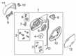 Diagram for Audi Q8 Mirror Cover - 4M8-857-995-9B9