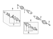 Diagram for Audi Q3 Quattro Axle Shaft - 5N0-407-762-Q