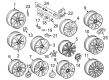 Diagram for Audi A8 Quattro Alloy Wheels - 4E0-601-025-AB-1H7