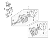 Diagram for Audi TT Quattro Alternator Bracket - 06J-903-143-S