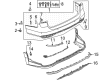 Diagram for Audi A6 allroad Bumper Reflector - 4K0-945-105-F