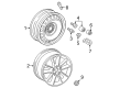 Diagram for Audi S3 Alloy Wheels - 8Y0-601-025-P