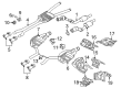 Diagram for Audi S4 Tail Pipe - 8E0-253-609-HP