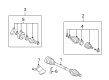 Diagram for Audi S4 CV Joint - 8E0-598-103-AX