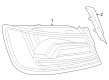 Diagram for Audi RS3 Tail Light - 8Y0-945-207-B