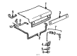 Diagram for Audi 4000 Door Lock - 443-827-505