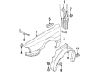 Diagram for Audi 90 Quattro Fender - 8A0-821-105