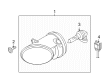 Diagram for Audi allroad Fog Light - 8T0-941-699-E