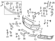 Diagram for Audi License Plate - 4E0-807-287-AJ-1QP