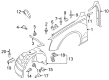 Diagram for Audi RS5 Fender Splash Shield - 8T0-821-172-P