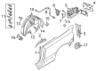 Diagram for Audi Fuel Door Release Cable - 8V7-862-191-B