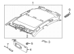 Diagram for Audi Q7 Interior Lights - 4M0-947-105-A