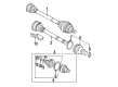 Diagram for Audi 90 Quattro CV Joint Boot - 893-498-201-B