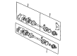 Diagram for Audi 80 Axle Shaft - 893-407-271-K