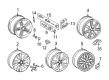 Diagram for Audi TTS Quattro Alloy Wheels - 8J0-601-025-CH