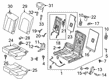 Diagram for Audi Q3 Seat Cushion Pad - 83A-885-375