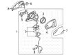 Diagram for Audi Side View Mirrors - 8Y1-857-409-9B9