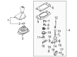 Diagram for Audi Automatic Transmission Shift Levers - 8K0-711-055-K