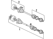 Diagram for Audi 90 CV Joint - 893-498-103-AX