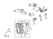 Diagram for Audi Air Intake Hose - 7L6-129-627-J