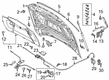 Diagram for Audi A7 Sportback Hood Release Cable - 4K8-823-529-E