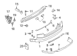 Diagram for Audi A4 Bumper - 8H0-807-303-E-GRU