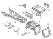 Diagram for Audi Center Console Base - 9J1-858-404