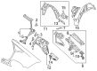 Diagram for Audi RS7 Sportback Fender Splash Shield - 4K8-809-409-B