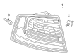 Diagram for Audi S8 Tail Light - 4E0-945-096-J