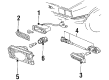 Diagram for Audi Coupe Side Marker Lights - 813-953-055