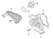 Diagram for Audi A6 Water Pump Gasket - 06C-121-043