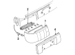 Diagram for Audi Coupe Quattro Tail Light Lens - 895-945-218-A