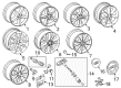 Diagram for Audi TT Quattro Alloy Wheels - 8J0-601-025-BS