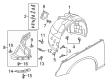 Diagram for Audi Fender Splash Shield - 8W0-821-172-K