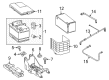 Diagram for Audi Q3 Battery Hold Downs - N-101-092-10