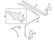 Diagram for Audi Windshield Washer Hose - 89A-955-961