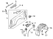 Diagram for Audi Fuel Door Release Cable - 8F0-862-165