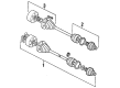 Diagram for Audi Coupe Quattro CV Joint Boot - 895-498-203